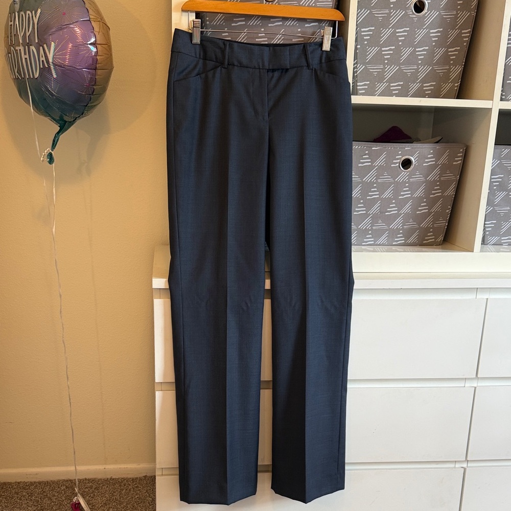 Anne Klein Navy Straight Leg Pants